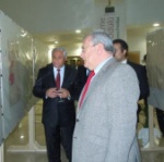 Nazif Bozatli escorting and explaining the maps